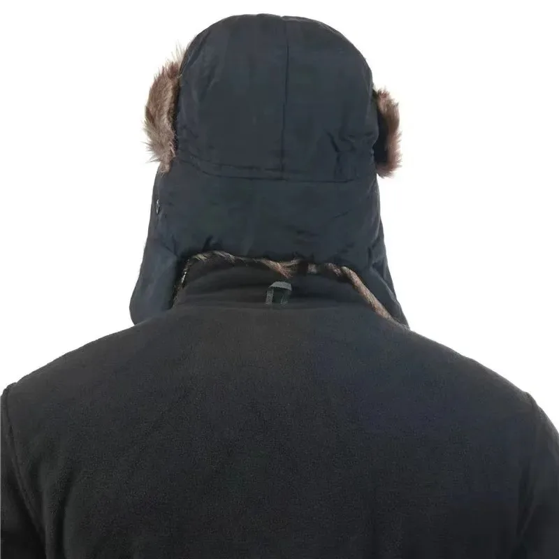 Winter Warm Ear Protection Hat,suitable for Men and Women,bird Catching Ear Mask Hat, Hick Warm Hat,suitable for Outdoor Use