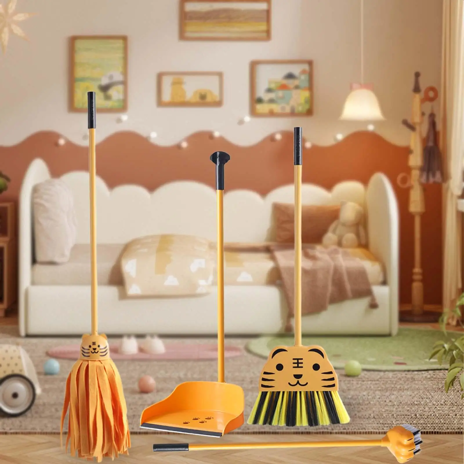 Mini Broom and Dustpan Set for Kids Cute Educational Toys Kids Cleaning Set