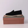 Classic Lor*p New Men's Chamois Leather Lazy Shoes Driving Flat Bottom Casual Foreign Trade Single Shoes Women's Rubber 3