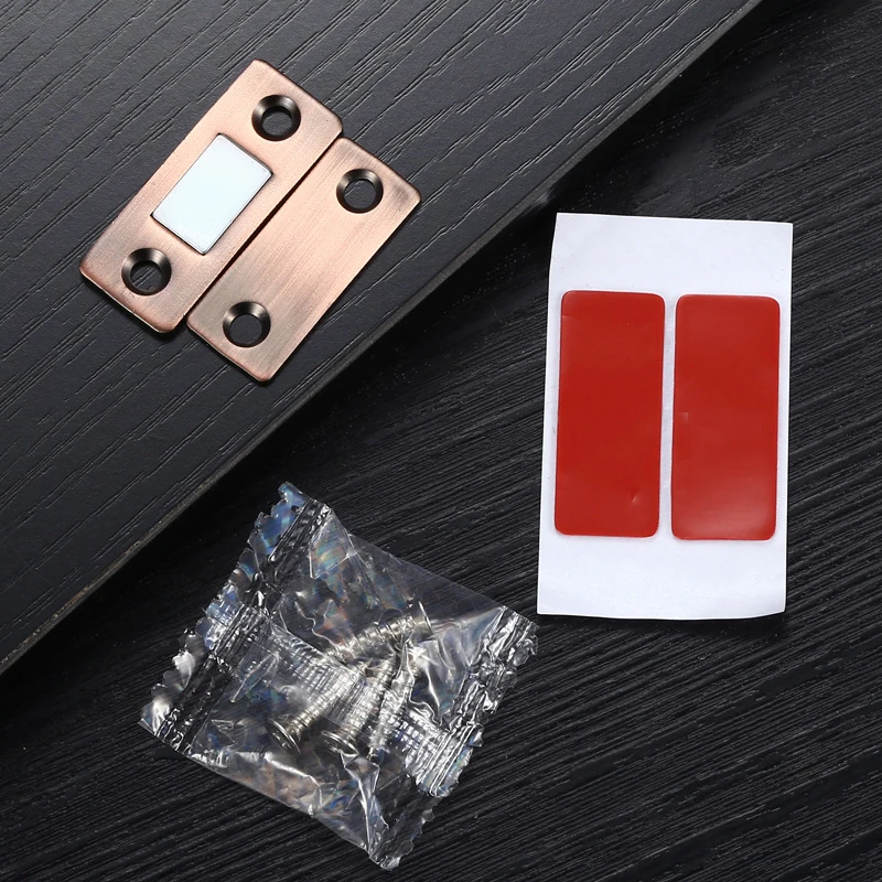 Magnetic cabinet catches door catches magnetic cabinet latches cabinet door latch 2pcs/Set Magnetic Cabinet Catches Magnet Door Stops Hidden Door Closer With Screw For Closet Cupboard Furniture Hardware