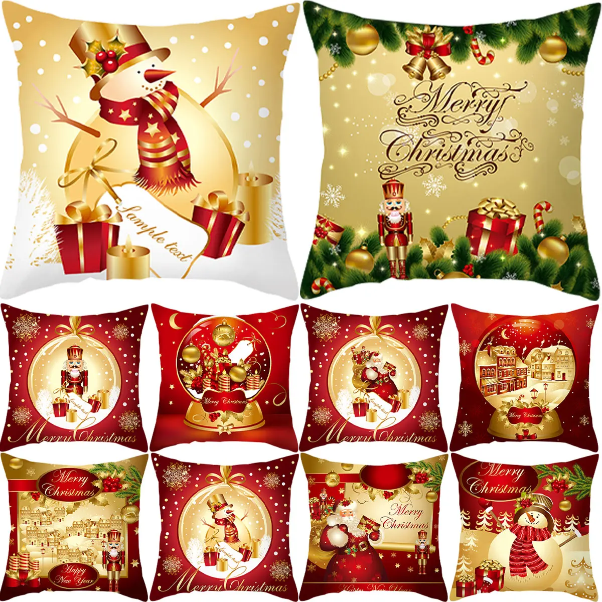 Christmas decorations Christmas Cushion Cover Navidad Noel Xmas Gifts