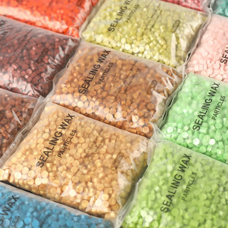 Macaron Mixed Color Fire Paint Sealing Wax Particles Student Handmade DIY Envelope Hand Account Decorative Seal Material 500G