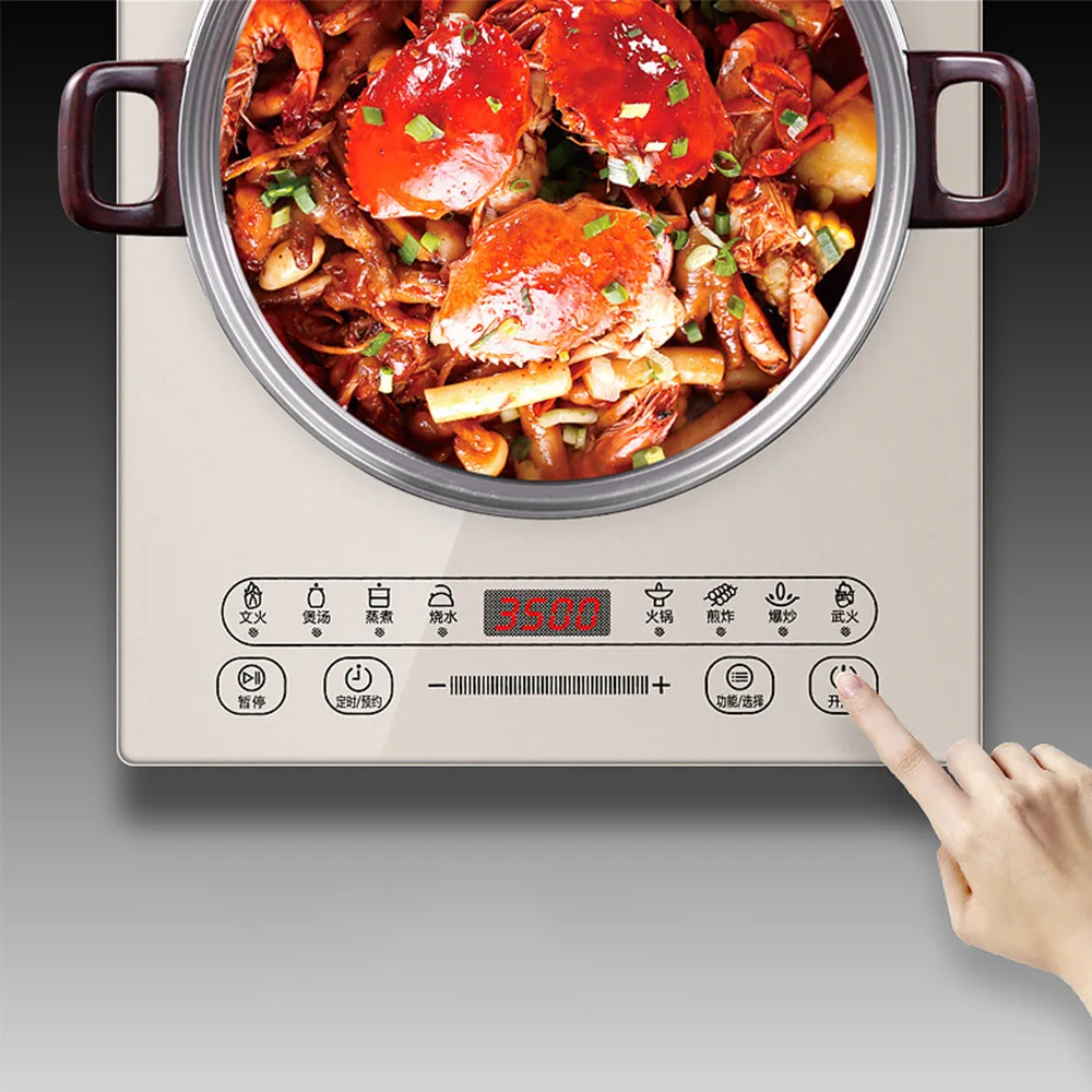 Concave Induction Cooker Household Concave High Power 3500w Embedded Commercial Stir-Fry Smart Stove