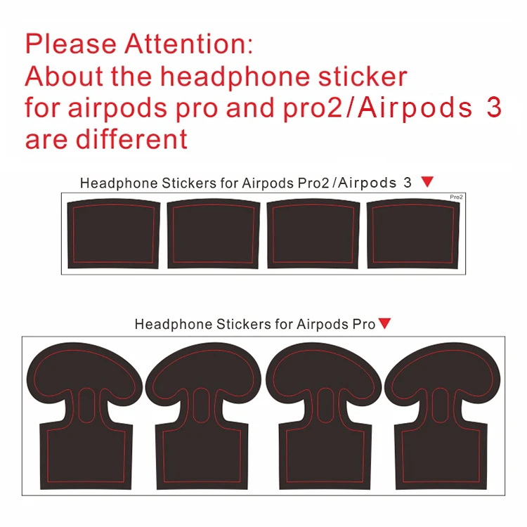 carregamento, decalques para Airpods 3 Pro