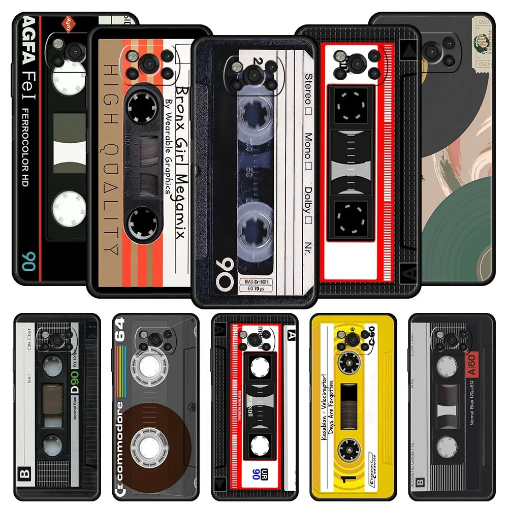Vintage Cassette Tape Retro-Style Soft TPU Phone Case
