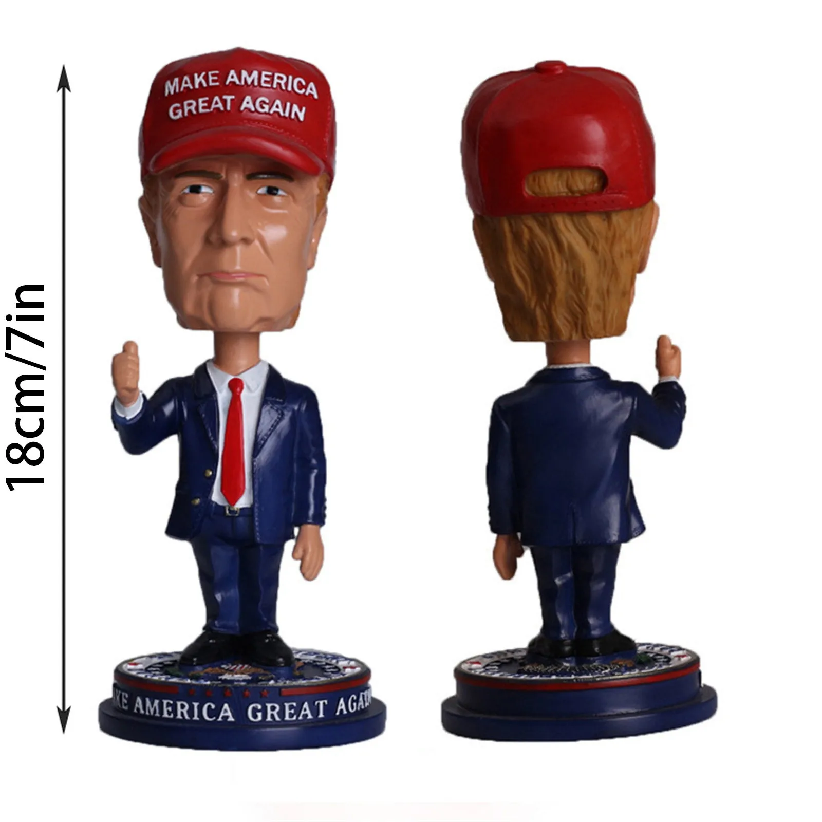 Resin Crafts Simulation Trump Character Ornament Home Handmade Toy Ornaments Figurines For Interior Home Decoration Accessories 6