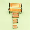 Park Benches Model 10pcs/lot Train HO Scale 1:30/50/87/100/150 Bench Chair Model Settee Railway Layout Micro Landscape Decor Toy 6