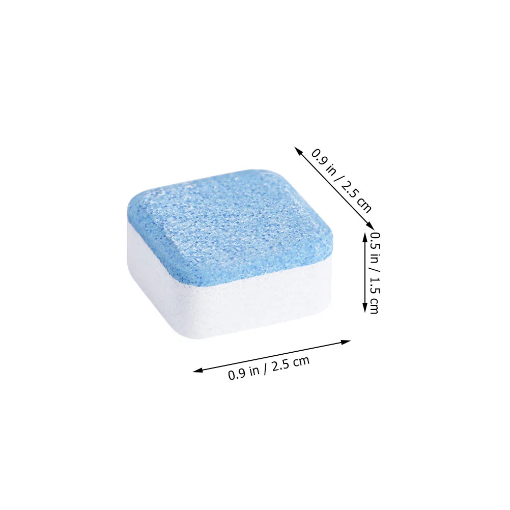 12 Pcs Washer Machine Washing Effervescent Tablets Supplies Cleaner Sodium Carbonate Cleaning Portable