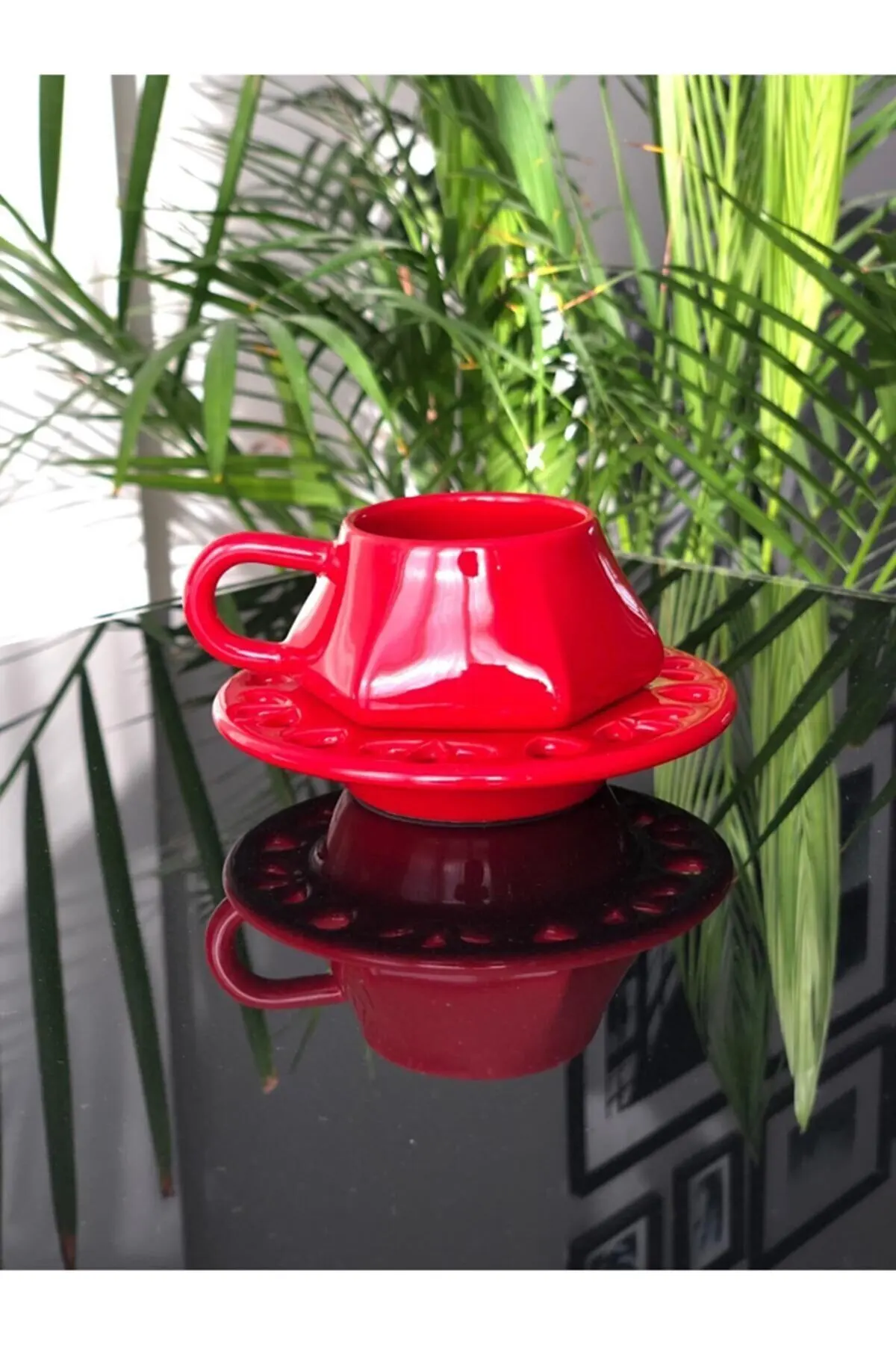 Geometric Model Single Cup Red Stylish Luxury Shaped Home and Kitchen Decor | Дом и сад