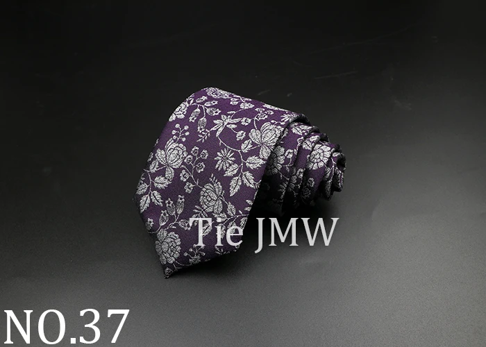 Herren Krawatte klassische einfarbige Streifen Blumen 8cm Jacquard Krawatte täglich tragen Krawatte Hochzeits feier Hemd Anzug Zubehör Geschenk – Detail 37