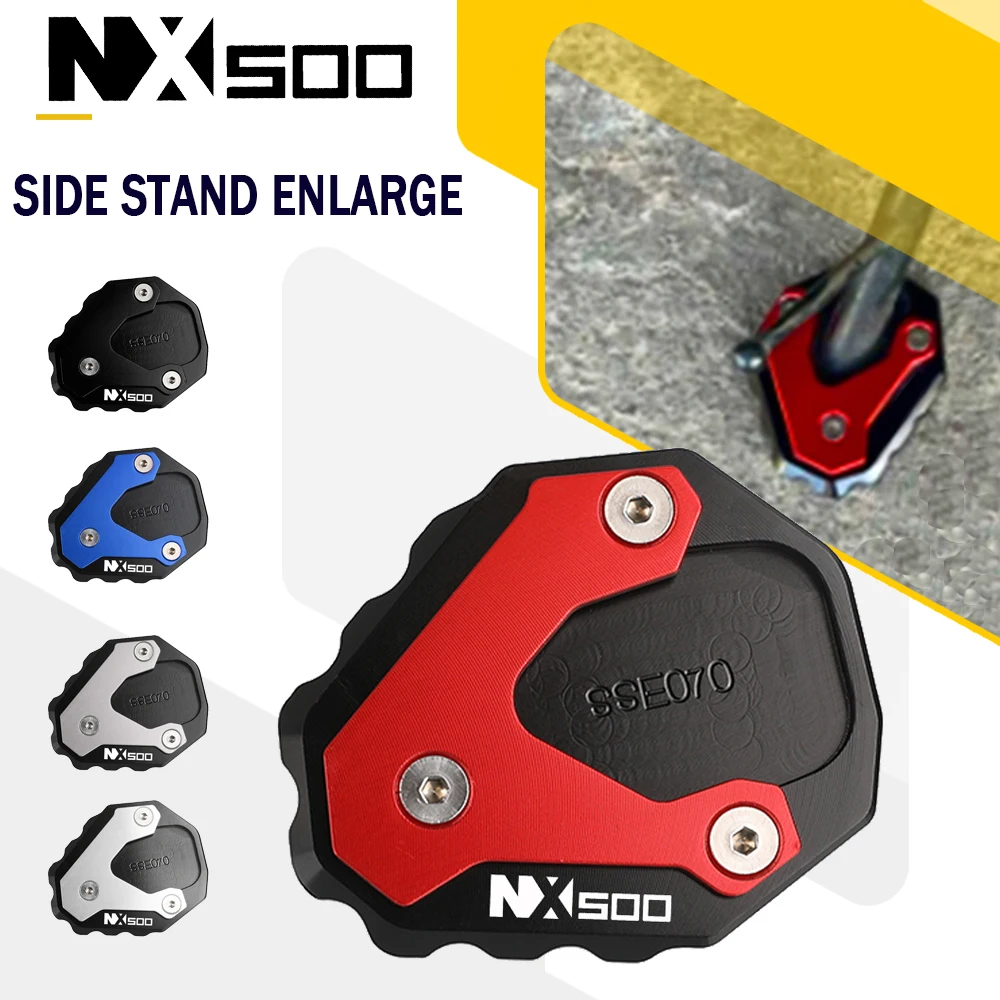 

NX 400 500 NEW Motorcycle Accessories Kickstand Side Stand Pad Plate Enlarge Extension For Honda NX400 NX500 2023 2024 2025