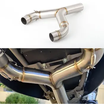 For Aprilia SHIVER 750 2010 to 2016 SHIVER 750 exhaust / GT SHIVER 750GT Escape Slip-on Motorcycle Muffler Middle Link Pipe