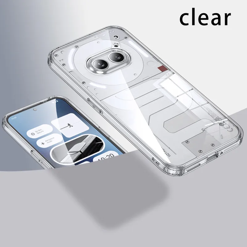 Matte Frosted & Transparent Ice Crystal Shockproof Rugged Protective Armor Case