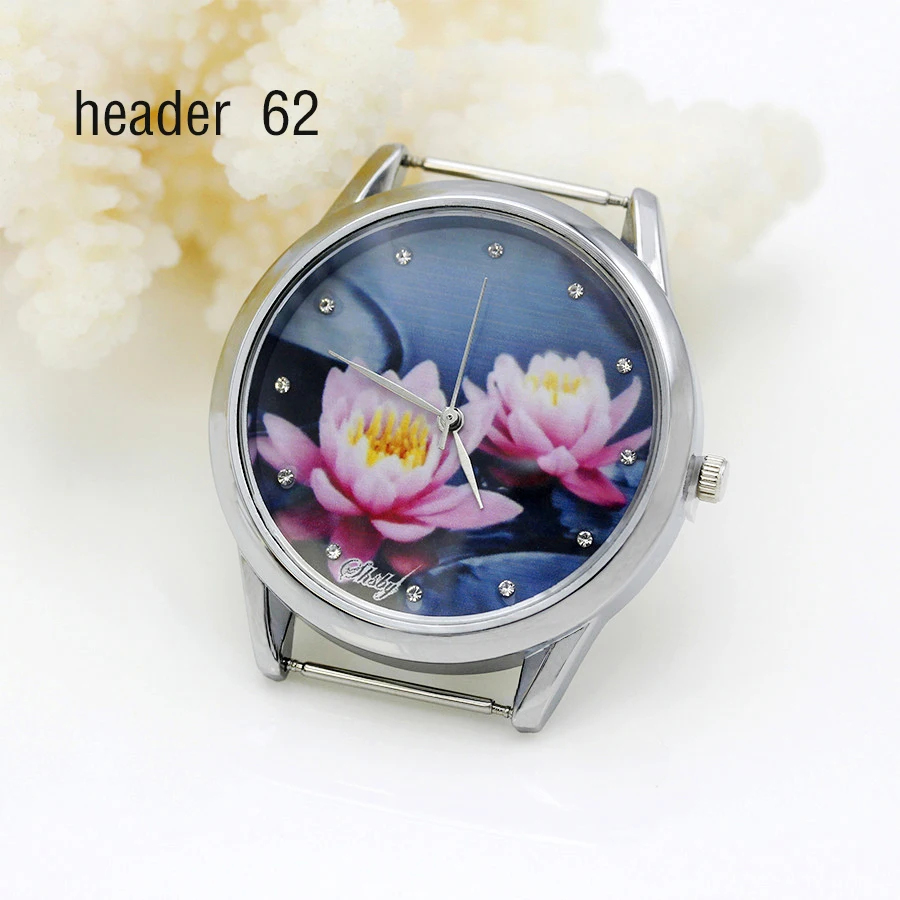 Shsby Diy Personality Watch Header Sliver Flower Panda Rabbit Peacock Phoenix Head Watch Accessories 61~70 watch dial accessories,watch face accessories
