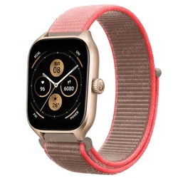 Versatile Nylon Loop Band - Adjustable Watch Bracelet Strap in Multiple Sizes for 22mm watchband (53 Neon Pink)