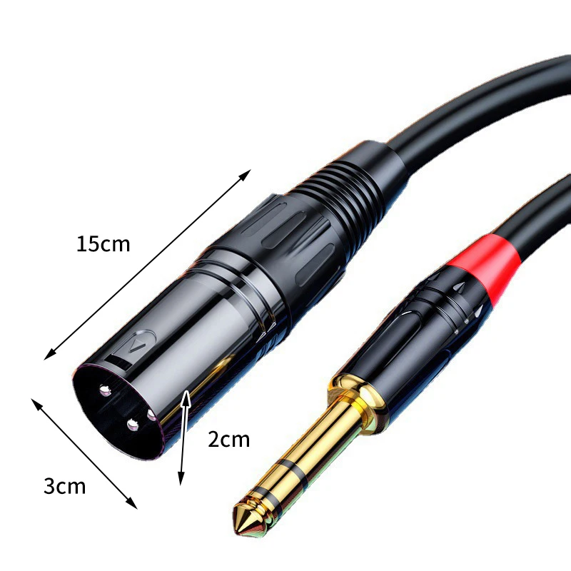 Premium 6.5mm to XLR Female Balanced Audio Cable - Available in 1m, 2m, 3m Lengths