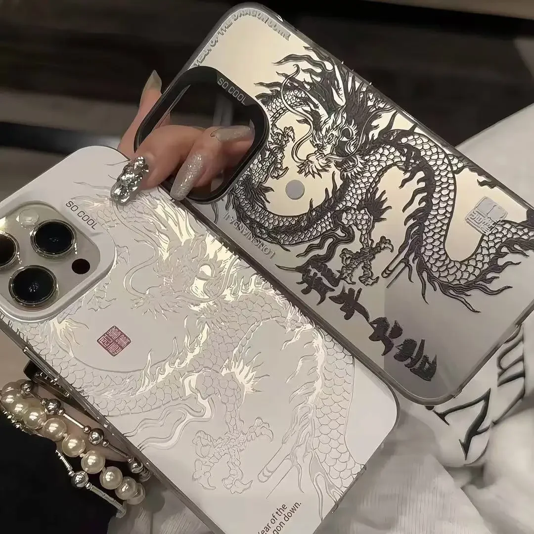 Dragon Print Matte IMD Hard Shell Case Cover