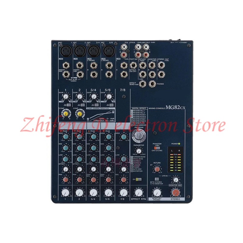 Mg82cx Professional Stage Dj Mixer, 48v Phantom Power Dsp With Effects Karaoke Mixer, 8 Input Channels - Transformers - AliExpress