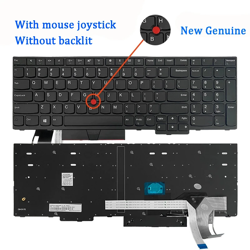 New Original Laptop Keyboard For Lenovo Thinkpad E580 E585 T590 E590 E595 L580 L590 P52 P53 P72 P73 R590 T15 P15S
