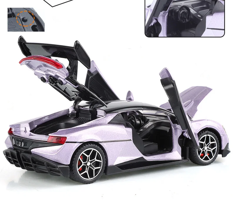 1/32 BYD Yangwang U9 Alloy Sports Car Model Diecast Toy Car