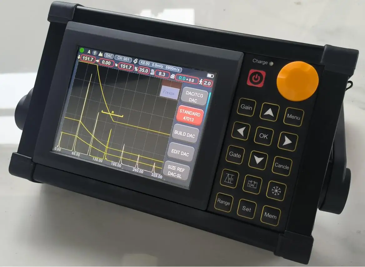 High Quality YFD200plus NDT Portable Ultrasonic Flaw Detector Can scan 0 mm ~100