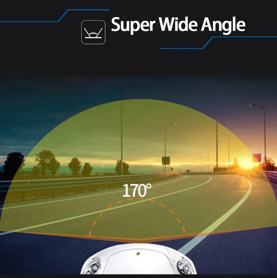 Dash Cam Driving Recorder Car DVR ADAS Waterproof AHD Color Image Universal Backup Parking Night Vision