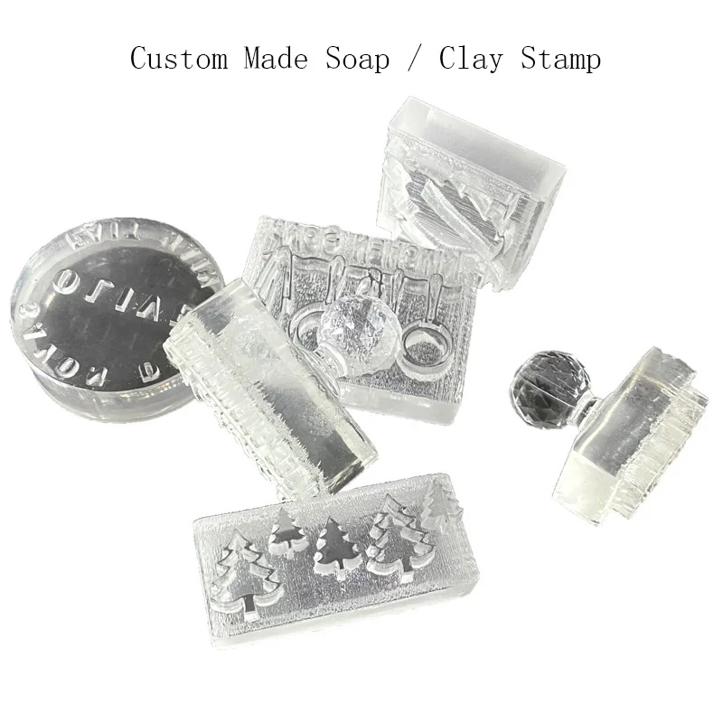 

Custom Made Soap Stamp , Personalized Logo Embosser Handmade Acrylic Glass Clay Ceramics Pottery Sealing Seal Mold