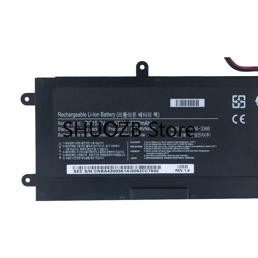 Bateria para Samsung Ativ Livro 15.2v Aa-pbvn4np Ba4300361a Np670z5e Np670z5e-x01 Np670z5e-x01br Np670z5e-x01ru Np670z5e-xd2 - Imagem 4