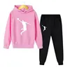 Kids Autumn Spring Fashion 2Pcs Hoodie+Pants Sports Suits 3-13 Years Boys Girls Casual Outfits Tracksuits Children Clothing Sets 3
