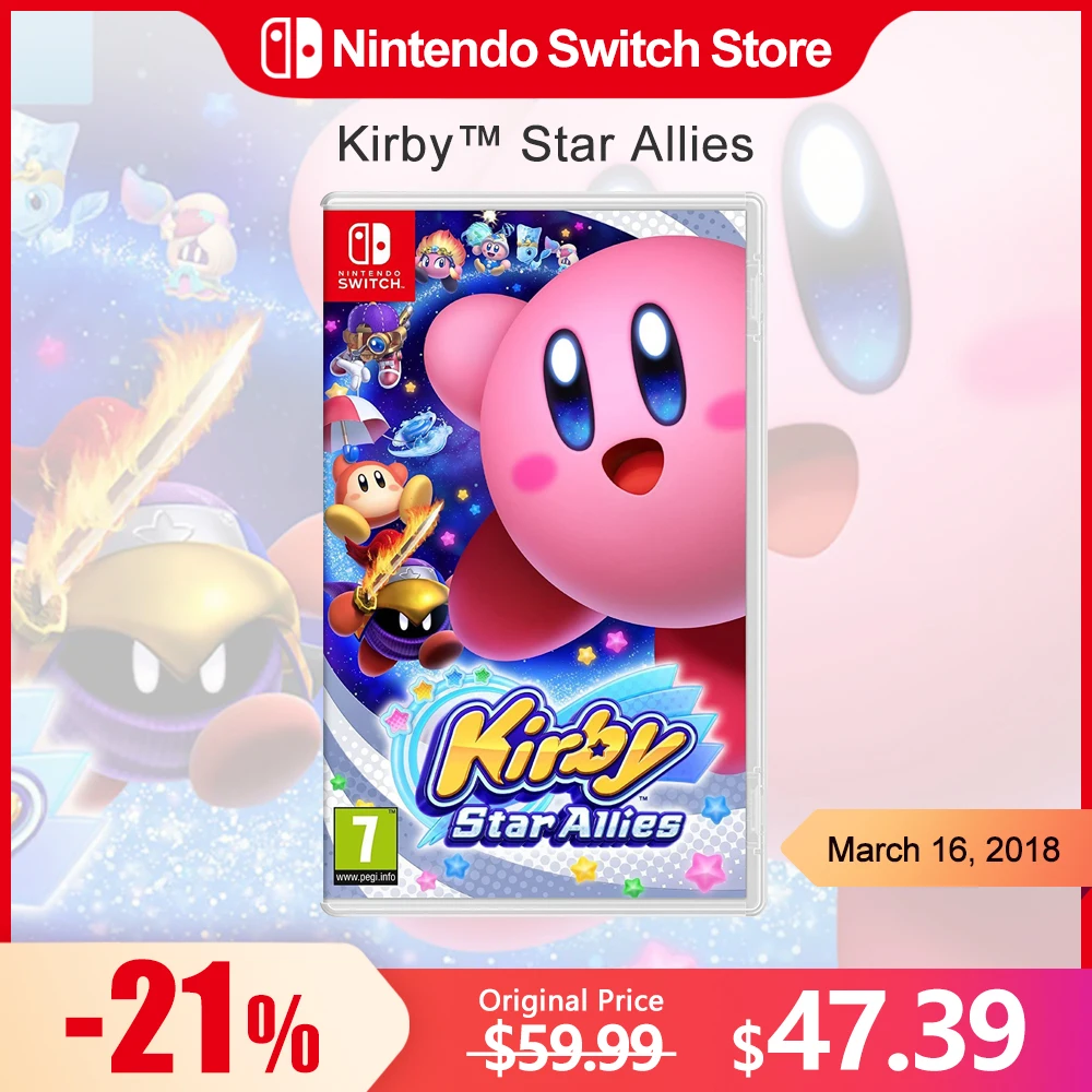 Kirby Star Alials Nintendo Switch Game Deals 100% Ufficiale Originale Gioco Fisico Card Action Genere Per Switch Oled Lite