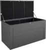 Outdoor Patio Deck Storage Box, Extra Large, 180 Gallons, Black and Charcoal 1