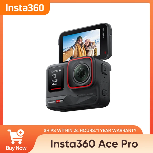【Brand+】Insta360 Ace Pro 8K/4K Leica Action Camera, Flagship 1/1.3" Sensor, Super Lowlight Performance, Waterproof,