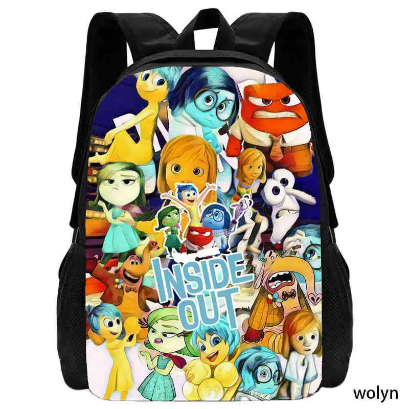 thumbnail image 1 of Nueva mochila de dibujos animados de Disney Inside Out 2, bolso de hombro de gran capacidad, mochila ligera para la escuela, bolso para computadora para estudiantes, 1 of 5