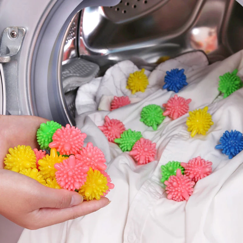 10Pcs/bag Laundry Ball For Household Cleaning Washing Machine Clothes Softener Silicone PVC Reusable Cleaning Ball laundry ball
