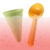 Children Play House Toy Beach Ice Cream Tube Digging Spoon Set Material of wheat straw  Ice Cream Cup Beach Toy 5