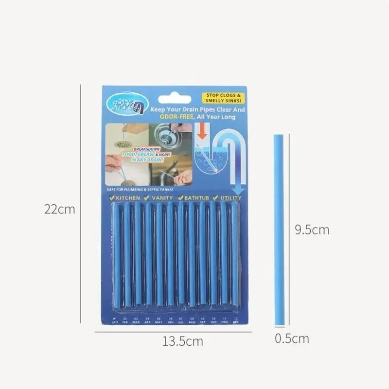 Drain Cleaner Pipe Dredging Agent Pipe Cleaning Tool Pipe Cleaner Pipe Dredging Tools Kitchen Sink Sewer Cleaning Agent Remove Oil Pollution Washbasin Toilet Bathtub Pipe Cleaning Sticks Household Products