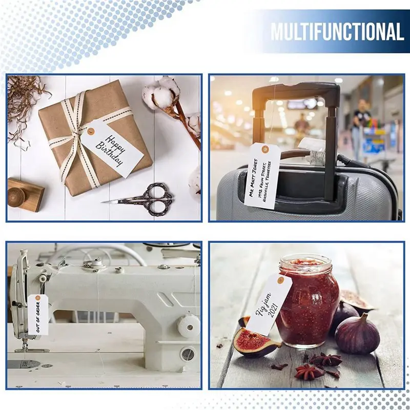 XB-625개 강화된 아일렛과 와이어가 부착된 행택, 가격표시용 와이어가 사전 부착된 종이 태그, 4 3/4 X 2 3/8 인치