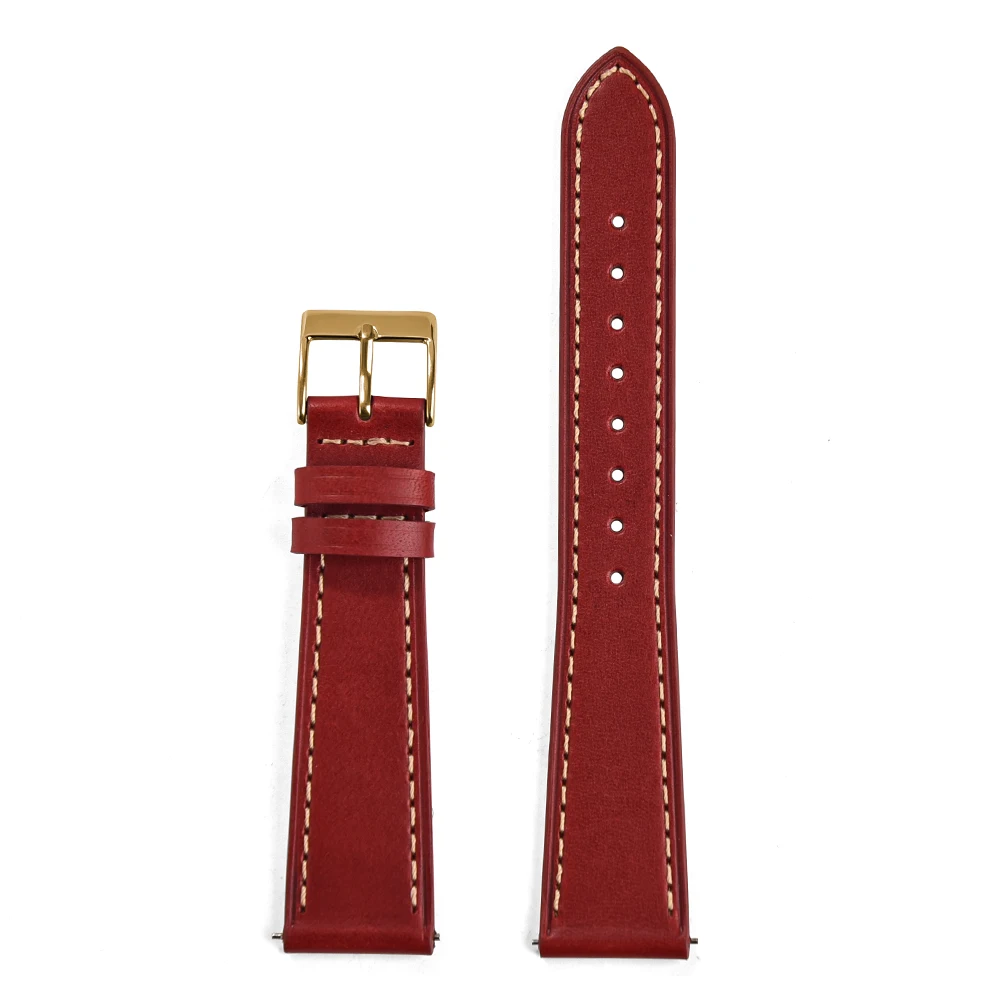 Handmade Vintage Leather Watch Strap with Quick Release