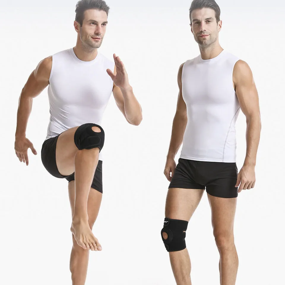 AOLIKES 1PC Adjustable Compression Knee Patellar Pad Tendon Support Sleeve Brace for Men Women - Arthritis Pain,Running, Workout