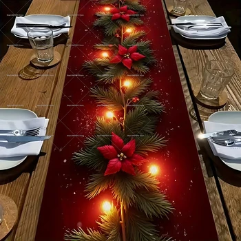 Luminous Christmas Flower Runner 1