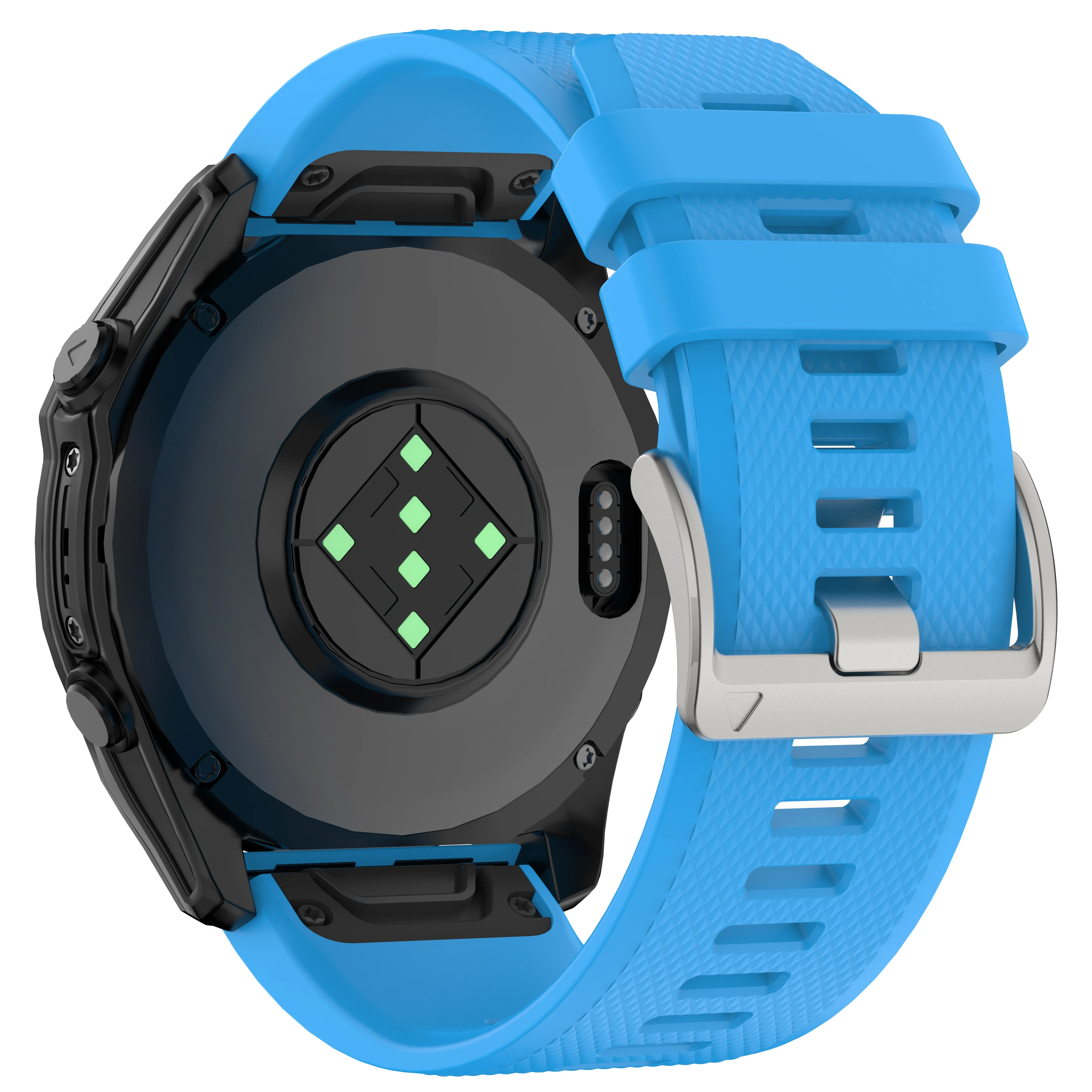 Premium QuickFit Soft Silicone Watch Band Strap, 22-26mm,