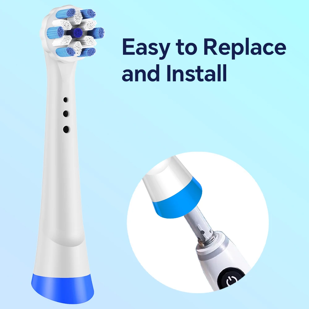 4/8/12 Pack Compatible with Oral B iO 2/3/4/5/6/7/8/9/10 Electric Toothbrush Replacement Brush Heads, Toothbrushes Head Refills