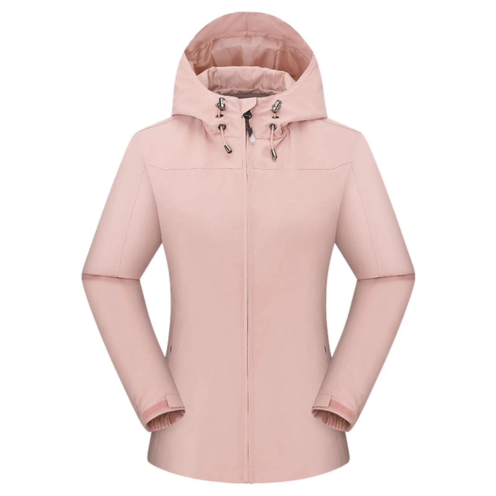 Autumn Women's New Windproof Jacket Zipper With Pocket Solid Color Coat Waterproof Sportswear Thin Jacket Outdoor Jackets
