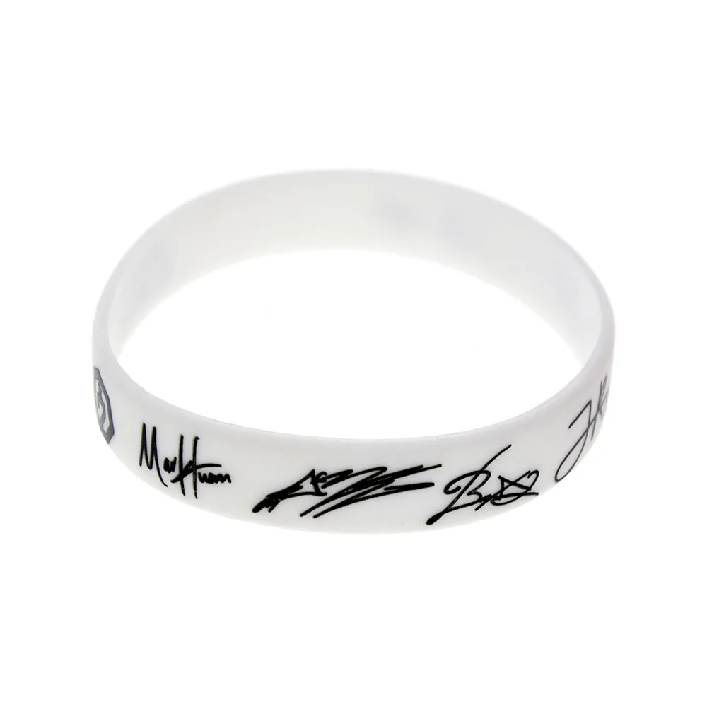 GOT7 Member Signature Silicone Wristband - Stylish 1/2 Inch Wide Bracelet