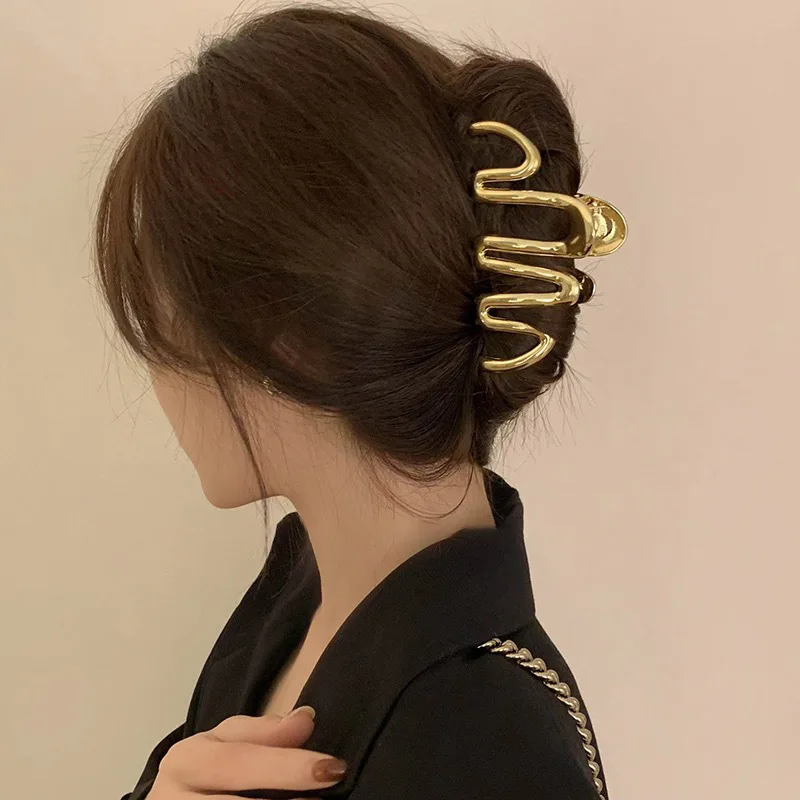 Fashion Metal Star Hair Claw Clips For Women Girls Clamps Korea Geometric Hair Crab Hairpins Hairgrips Headwear Hair Accessories