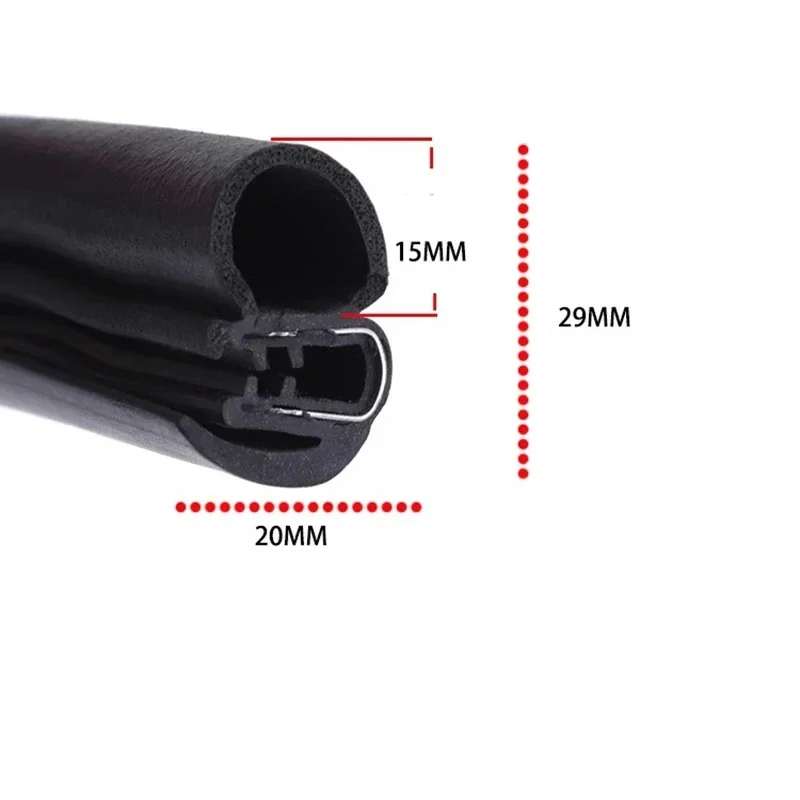 Premium Car Door Edge Guard Protector with Double-Layer Sealing - Waterproof, Soundproof, Anti-Collision Auto Seals