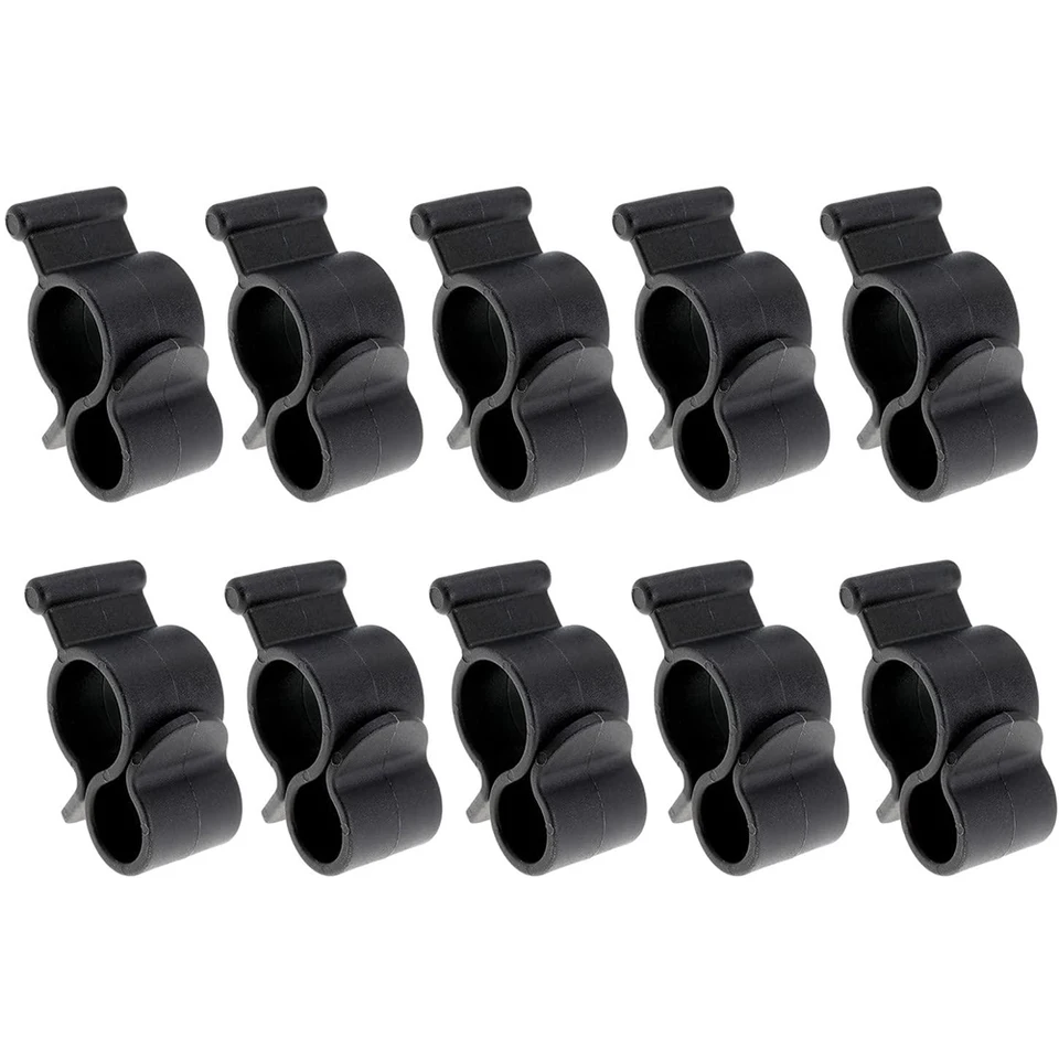 8 Ganci Per Tenda Da Sole Per Roulotte - Nero - Adattabili A Occhielli 5/6 Mm E 7/8 Mm