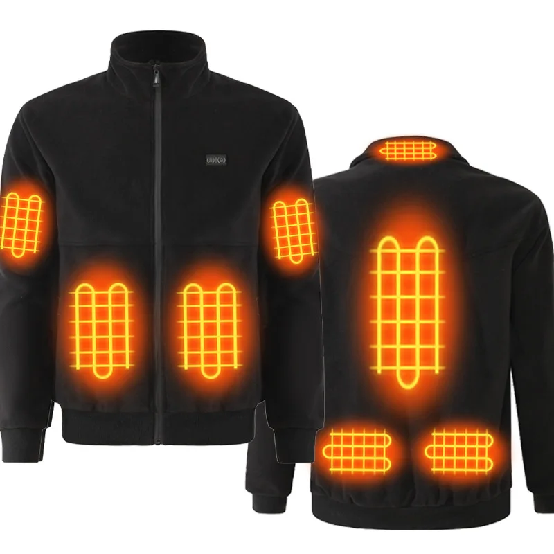 New intelligent heating graphene jacket warm fleece heating jacket fleece jacket electric heating USB constant temperature 2