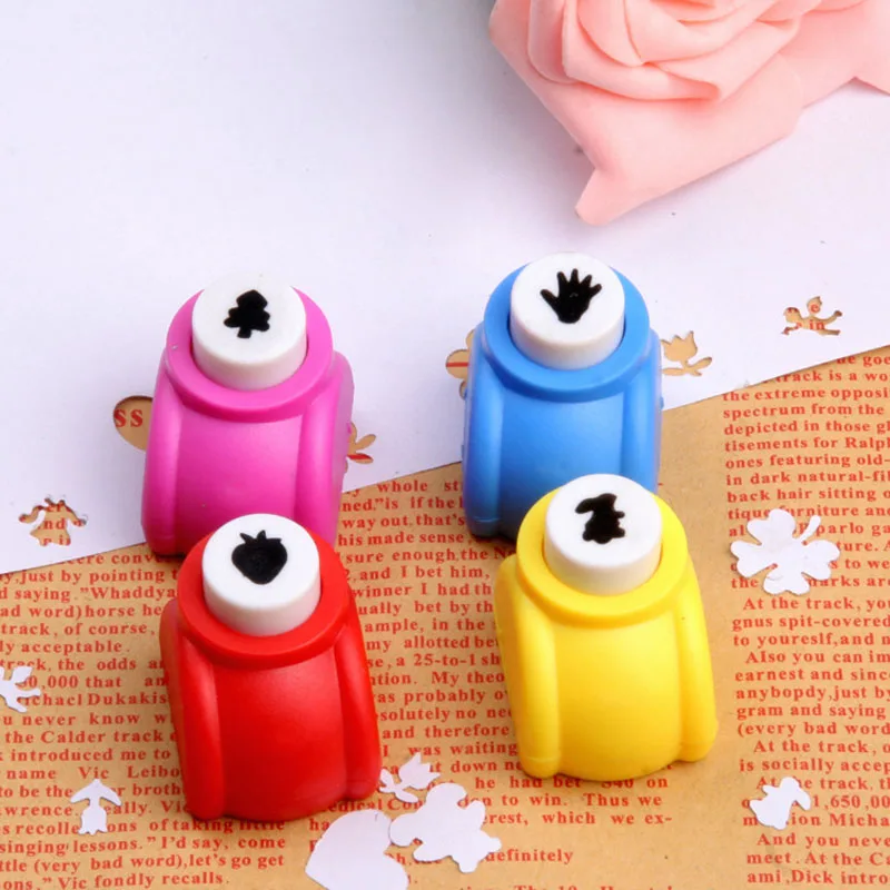Paper Craft Punch Random 5/10/15/20 Pcs Mini Scrapbook Punches Handmade Cutter Card Craft Printing DIY Flower Hole