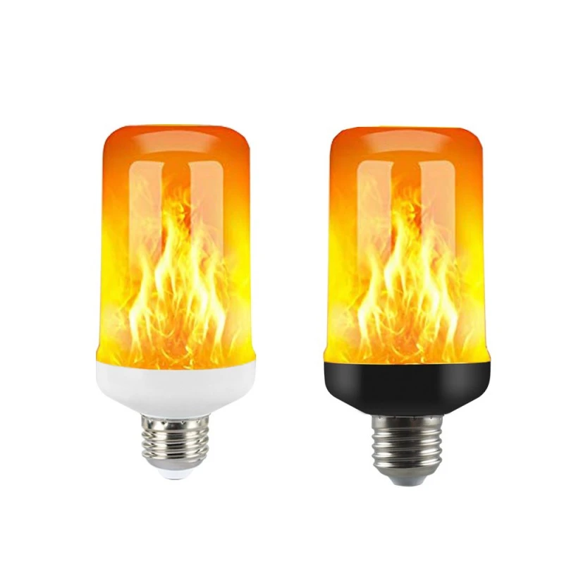 

E27 E14 9W LED Dynamic Flame effect light bulb Multiple Mode Creative corn lamp Decorative lights For bar hotel restaurant party